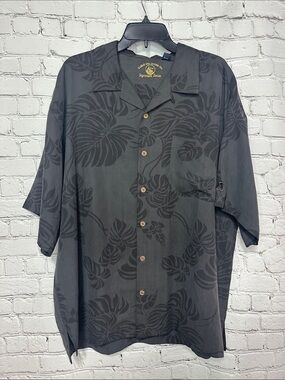 3/$40🎉🎉 Eagle Dry Goods 100% Silk Button Down Shirt XL GM logo